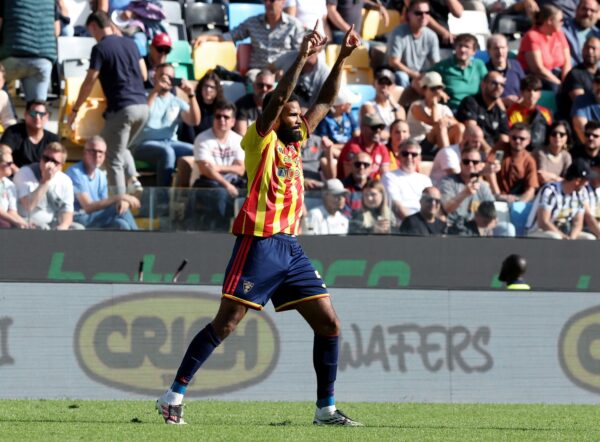 Ar Udine 18/10/2026 - campionato di calcio serie A / Udinese-Lecce / foto Andrea Rigano/Image Sport
nella foto: esultanza gol Jamil Siebert