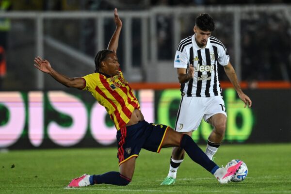 Ci Lecce 25/10/2026 - campionato di calcio serie A / Lecce-Juventus / foto Carmelo Imbesi/Image Sport
nella foto: Kerim Alajbegovic-Corrie Ndaba